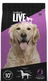 Probiotic Live Dog Senior Overw Sabor Pollo 3kg