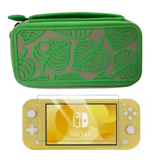 Estuche Edicion Animal Crossing + Vidrio Para Nintendo Switch Lite