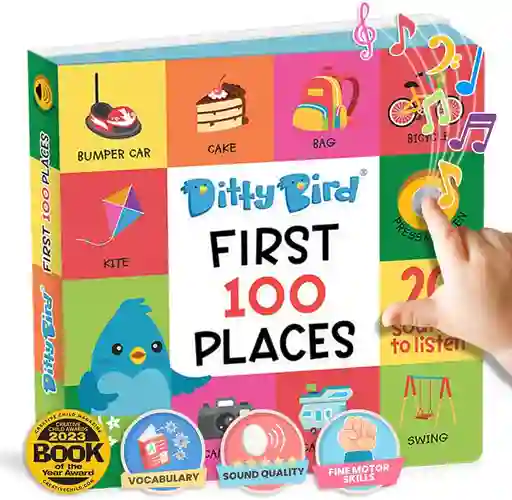 Libro Interactivo First 100 Places Con Sonidos Para Niños