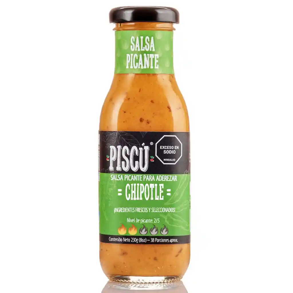 Piscú Salsa Chipotle Gourmet 230 Gr