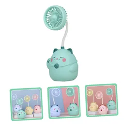 Mini Ventilador Con Lampara Para Escritorios