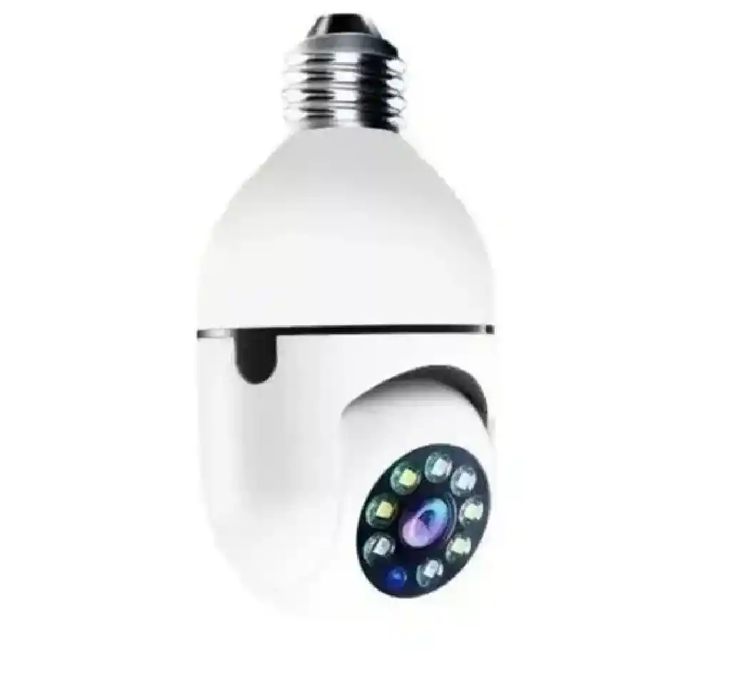 Camara Ip De Seguridad Ampolleta Motorizada 360° E27 Socket Color Blanco