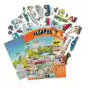 Set Educativo Pegapost Medios De Transporte Con Stickers Niños