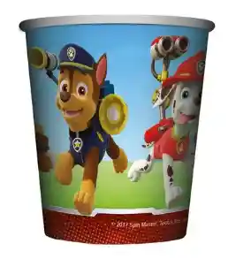 Vasos 9 Oz Con Diseño De Paw Patrol Niño Paquete X 8 Unidades