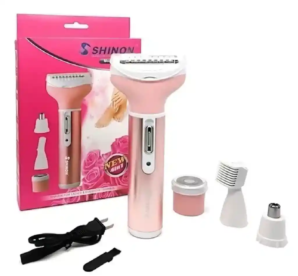 Razurador Recargable Para Mujer - Unidad Color Rosa 110v