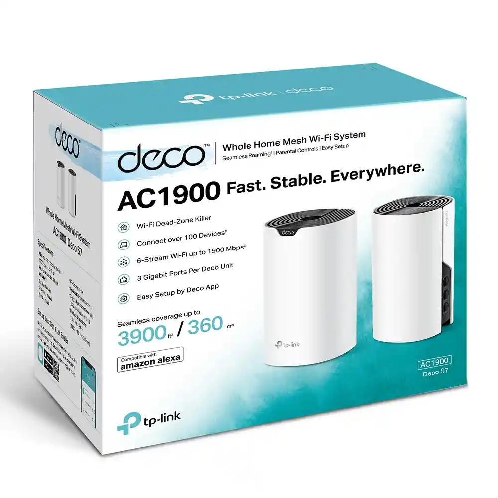 Sistema Wifi Mesh Ac1900 Gigabit, Tp-link Deco S7 (2-pack)