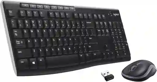 Kit De Teclado Y Mouse Inalámbrico Logitech Mk270 Español