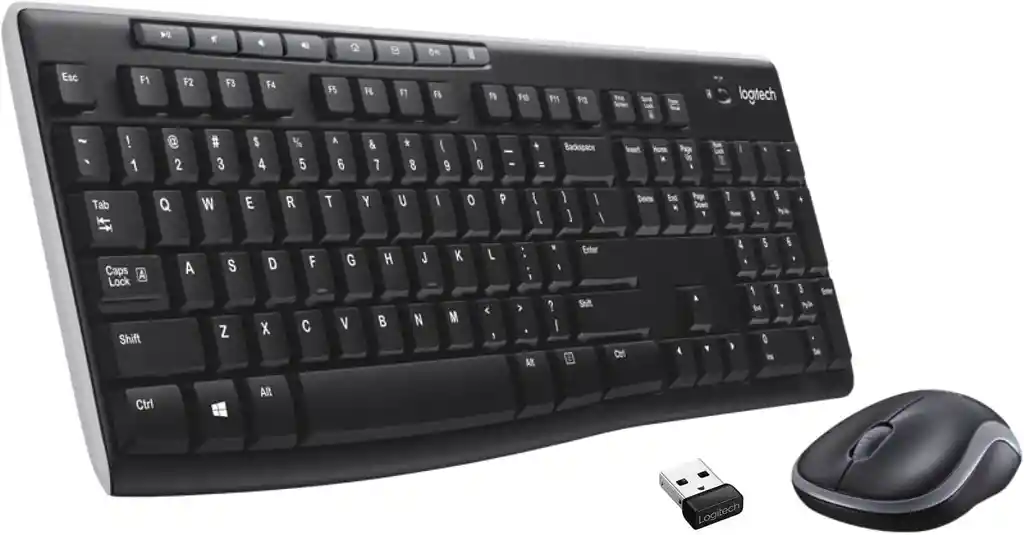 Kit De Teclado Y Mouse Inalámbrico Logitech Mk270 Español