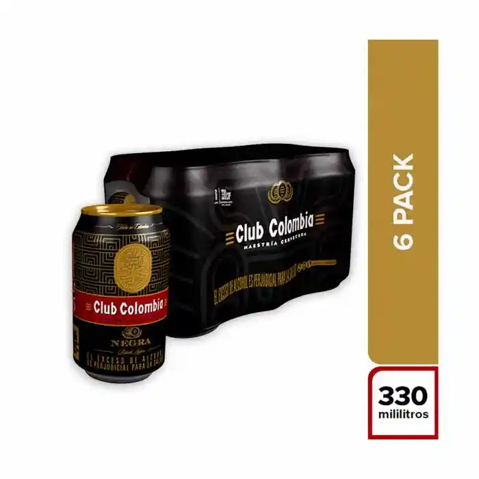 Cerveza Club Colombia Negra 330ml X6 Und
