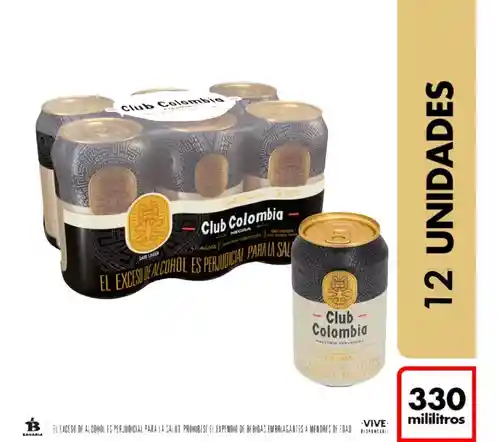 Cerveza Club Colombia Negra 330ml X12 Und