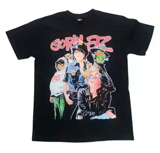 Camiseta Banda Gorillaz Camiseta Para Hombre Y Mujer Dragón Neón