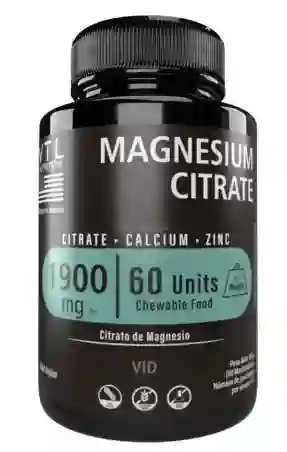 Citrato De Magnesio 1900 Mg X 60 Pastillas