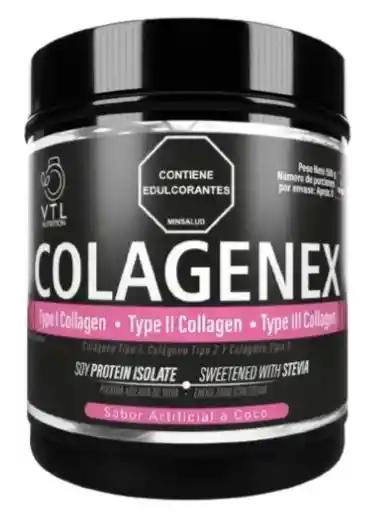 Colageno Tipo 1,2,3 Colagenex 500 Gramos