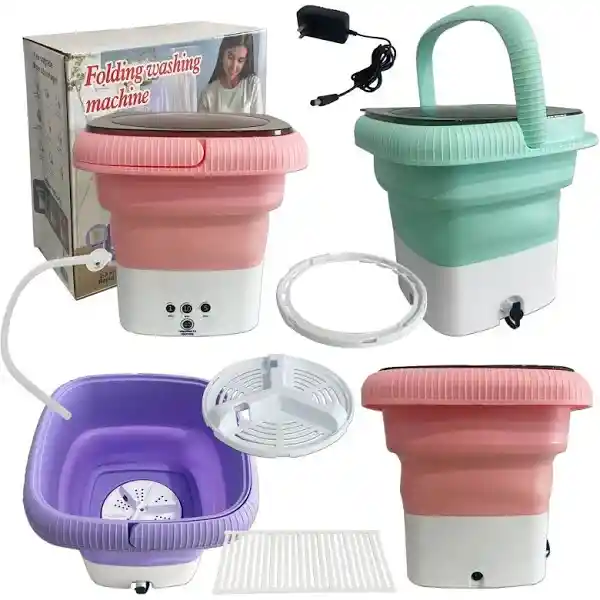 Mini Lavadora Portatil Electrica Plegable