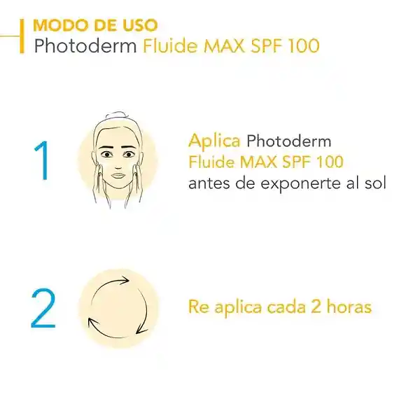 Protector Solar Bioderma Photoderm Fluide Max Spf 100 Tono Claro 40ml