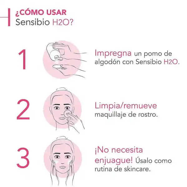 Agua Micelar Limpiadora Para Piel Normal A Sensible Bioderma Sensibio H2o 250ml