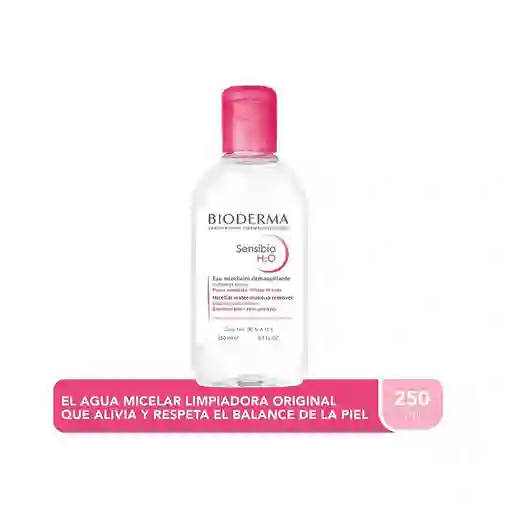 Agua Micelar Limpiadora Para Piel Normal A Sensible Bioderma Sensibio H2o 250ml