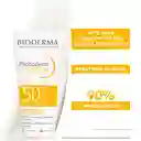 Protector Solar Bioderma Piel Sensible Photoderm Aquafluido Spf 50+ Tono Claro 40 Ml