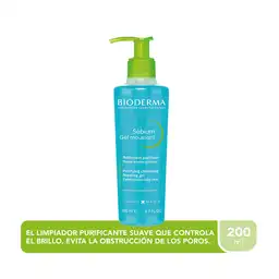 Gel Moussant Limpiador Bioderma Sébium Para Piel Mixta A Grasa 200ml