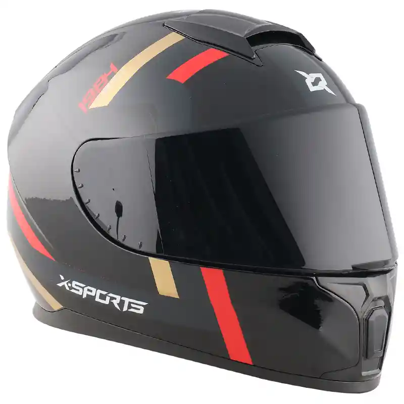 Casco Integral X-sports M66 Sv Doble Visor Euro Negro/rojo T M