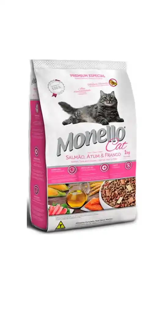 Monello Gato Adulto Salmón Y Pollo A Granel