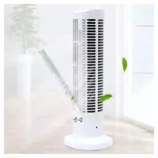 Ventilador Vertical En Forma De Torre Portátil Usb Color Blanco