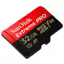 Memoria Micro Sd Sandisk Extreme Pro Especial Para Camara 32gb U3, 4k Original