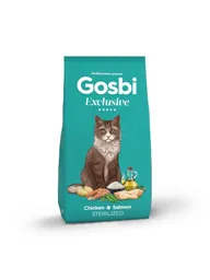 Alimento Seco Gosby Exclusive Cat Chicken Salmon Esterilizado 6 Kg