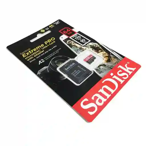 Memoria Micro Sd Sandisk 64gb Extreme Pro 200mb Especial Para Camara Original