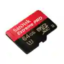 Memoria Micro Sd Sandisk 64gb Extreme Pro 200mb Especial Para Camara Original