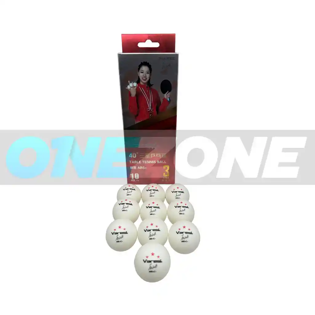 Pelota De Ping Pong Varesi 3 Estrella X10unds-v043/ Blanco