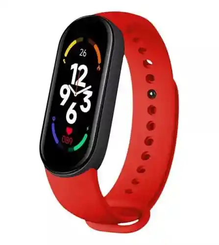 Reloj Inteligente M7 Smartwatch Bluetooth Smart Band / Rojo