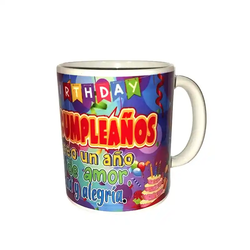 Mug Sublimado De Feliz Cumpleaños