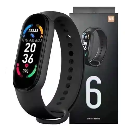 Reloj Inteligente M6 Smartwatch Bluetooth Smart Band / Negro