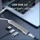 Adaptador Hub Multipuerto Tipo C A Usb 4 Puertos 2.0 3.0