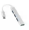 Adaptador Hub Multipuerto Tipo C A Usb 4 Puertos 2.0 3.0