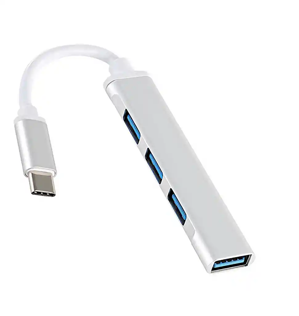 Adaptador Hub Multipuerto Tipo C A Usb 4 Puertos 2.0 3.0