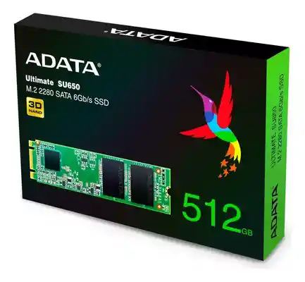 Disco Solido Adata Ultimate Su650 M.2 2280 Sata 6gb/s Ssd 512gb