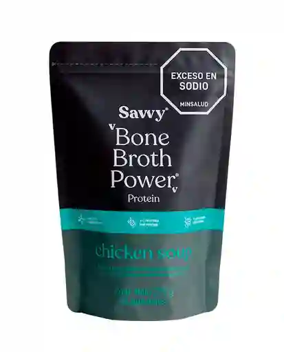 Proteina Bone Broth Power Chicken Soup Savvy 375 Gr