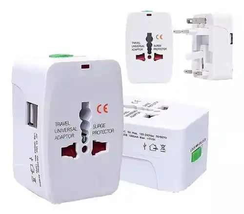 Adaptador Europeo Universal Para Viajes Internacionales + Forro