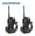 Radio Comunicacion X2 Walkie Talkie Bf 777s Livianos Comunicador Negro