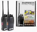 Radio Comunicacion X2 Walkie Talkie Bf 777s Livianos Comunicador Negro