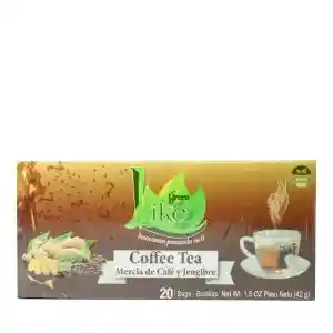 Infusión De Té Verde, Café Y Jengibre