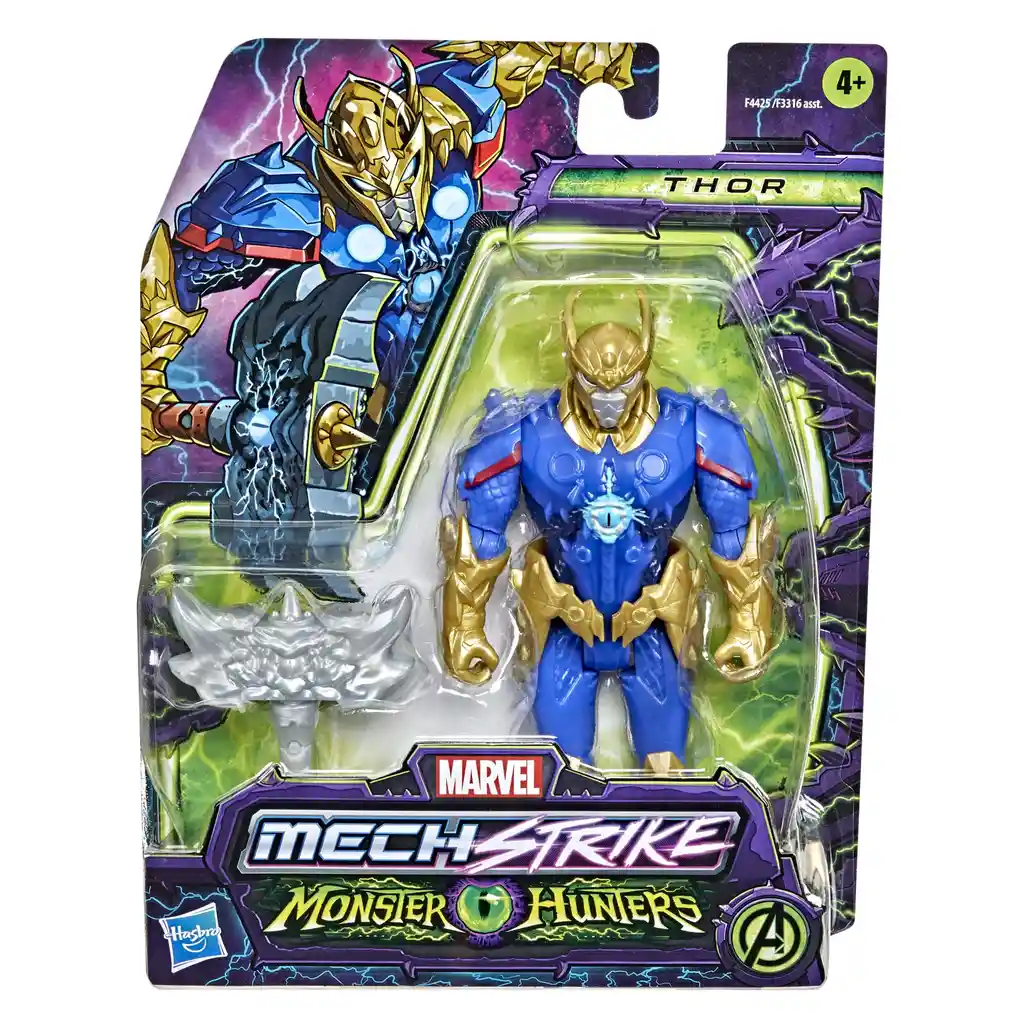 Figura Marvel Mech Strike Monster Hunters Thor Action Figure