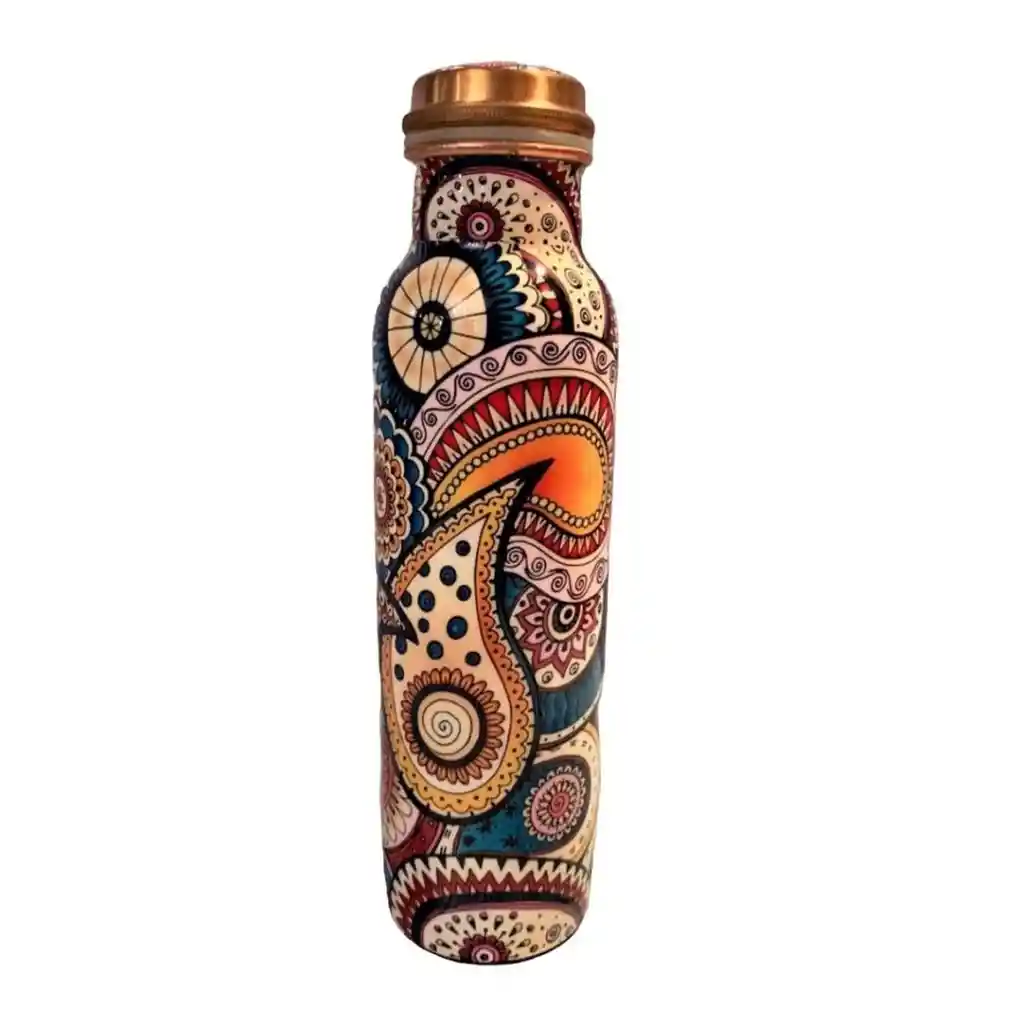 Botella De Cobre Mándala 900ml
