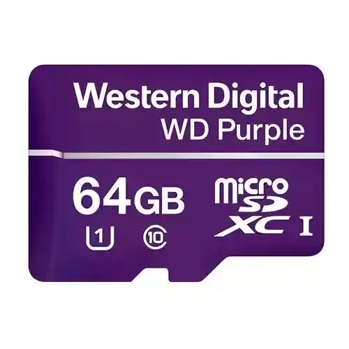 Tarjeta Micro Sd 64gb Wd Purpura
