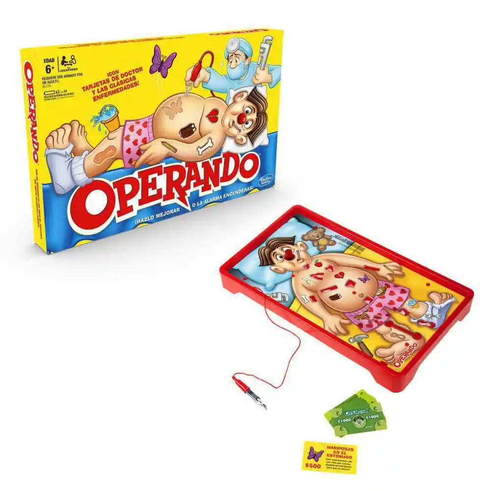 Juego De Mesa Hasbro Gaming Operando Clásico