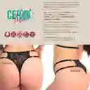 X3 Unds Tanga Brasilera Panty Encaje Sesgo Lencería Ropa Interior