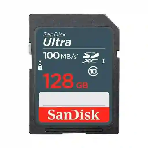 Tarjeta Sdxc 128gb Sandisk Ultra, Uhs-i, Clase 10, 100mb/s