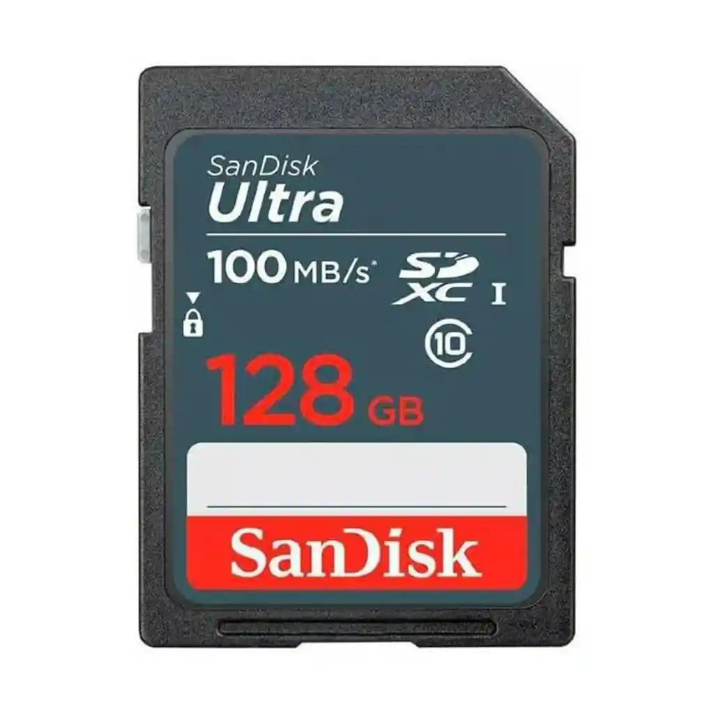 Tarjeta Sdxc 128gb Sandisk Ultra, Uhs-i, Clase 10, 100mb/s